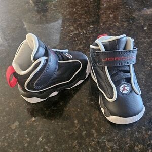 Jordan Pro Strong Toddler Sneakers Black White and Varsity Red size 4C
